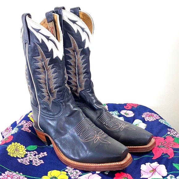 Tony Lama Other - Tony Lama Black Ol Buck Cowboy Boots 4971 8 1/2 D